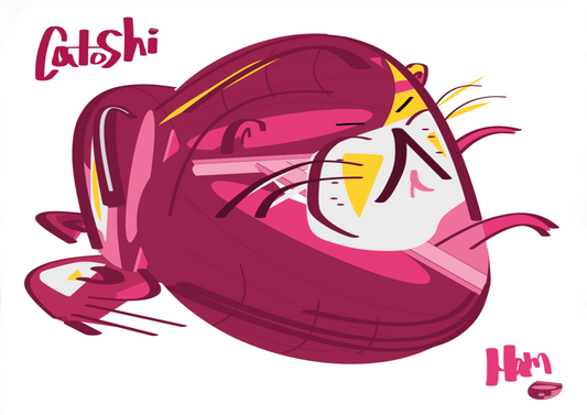 Catoshi Ham Print - unframed glossy
