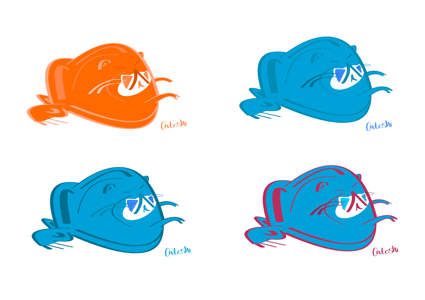 Catoshi 2.1 Pastel Print - unframed glossy