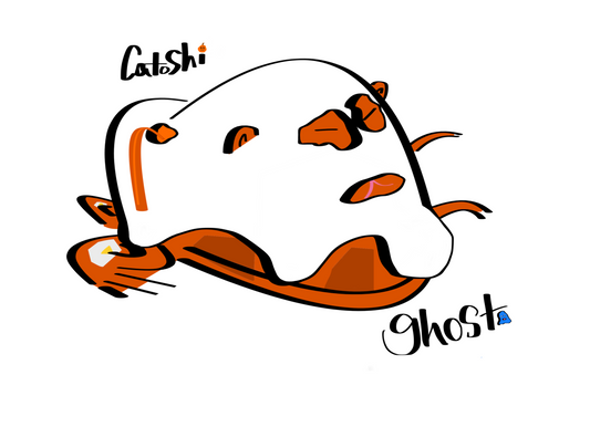 Catoshi Ghost Giclee print - unframed glossy