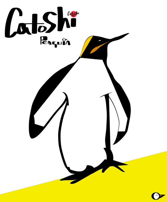 Penguin Catoshi Giclee print - unframed glossy